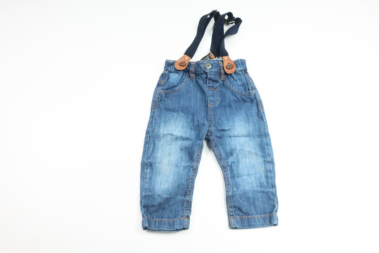 Dungarees from Next - Size 62/68 - Denim