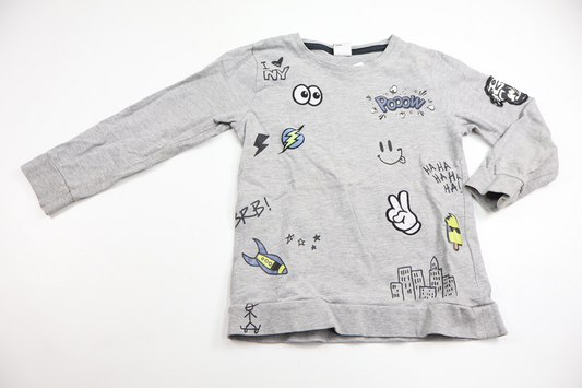 Sweater from Lindex, size 110/116 - Grey