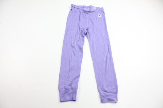 Base layer trousers in 100% merino wool from Polarn O. Pyret - Size 98/104 - Purple
