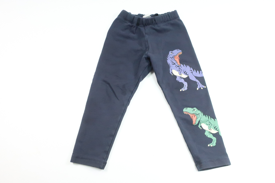 Pants with dinosaurs from Lindex - Size 92 - Navy blue