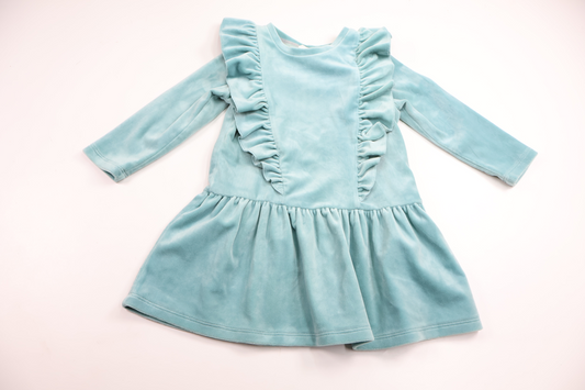 Velour dress from Kappahl - Size 86/92 - Blue
