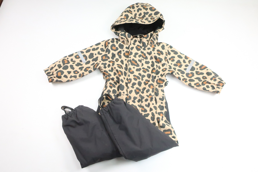 Leopard print jumpsuit from FIX by Lindex - Size 92 - Beige