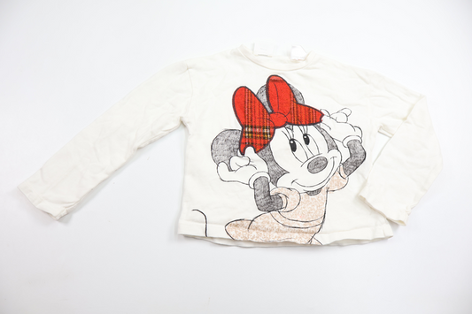 Minnie Mouse Sweatshirt from Zara - Size 80 - White