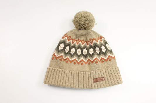 Knitted hat with tassel from Newbie - Size 48/50 - Green