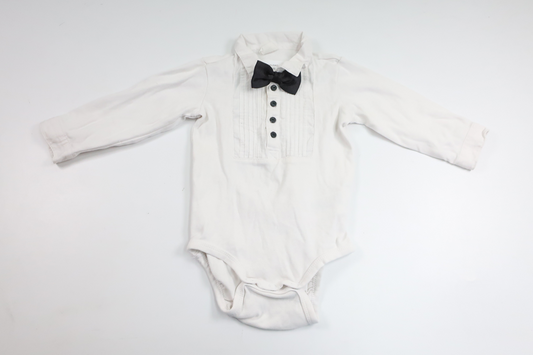 Bodysuit with bow tie from H&M - Size 80 - White