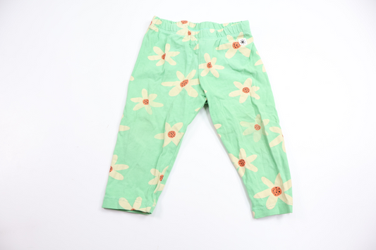Floral trousers from Lindex - Size 74 - Green