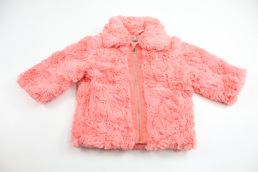 Faux fur jacket from Åhléns - Size 68 - Pink