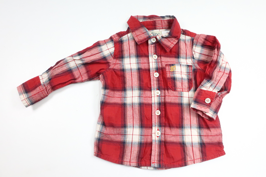 Checked shirt from Denimize - Size 68 - Red