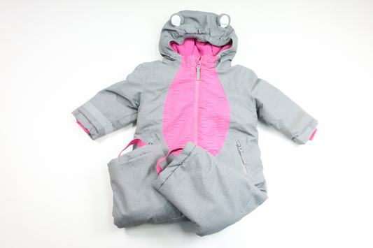 Fleece-lined winter overalls from Topomini - Size 80 - Grey