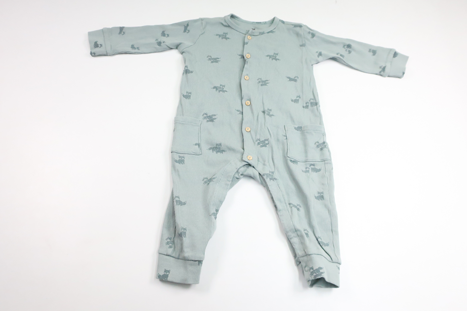 Ribbed jumpsuit from H&M - Size 74 - Blue