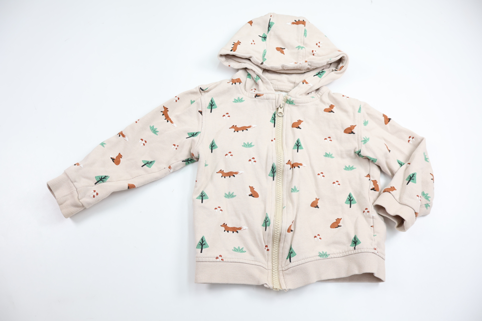 Hooded jacket from Fox & Bunny - Size 92 - Off-white
