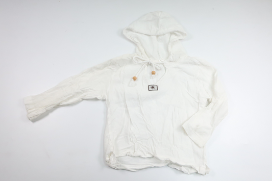 Thin sweater with hood from Unknown - Size 98/104 - White