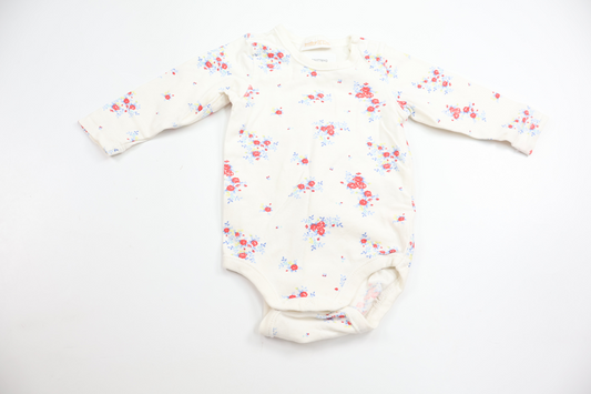 Floral bodysuit from Lindex - Size 62 - White