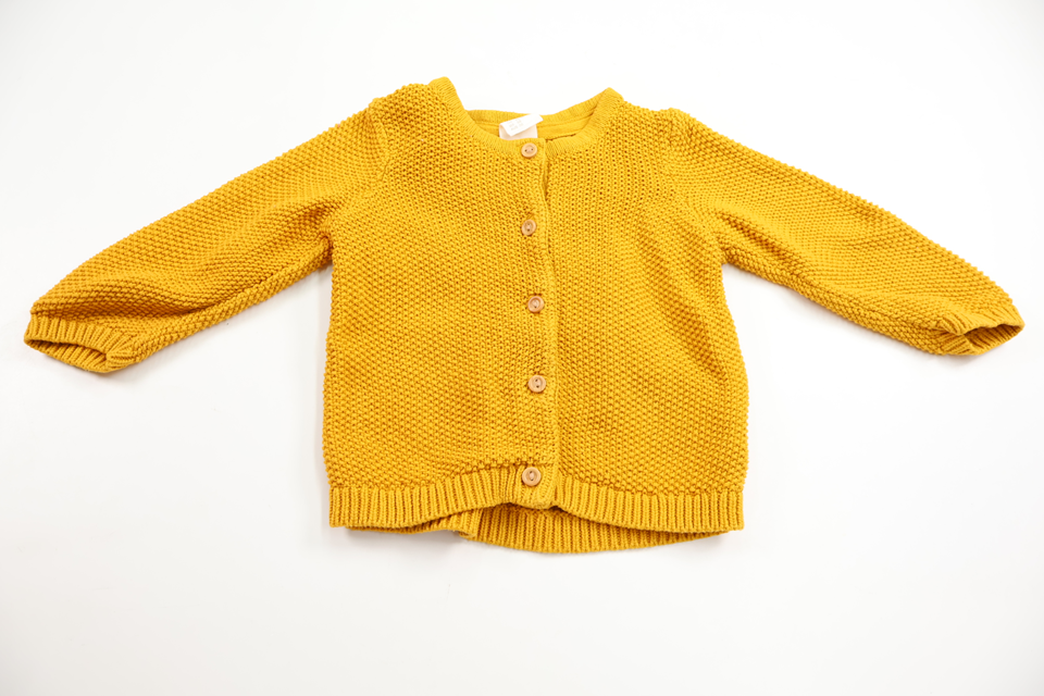 Knitted cardigan from H&amp;M - Size 68 - Yellow