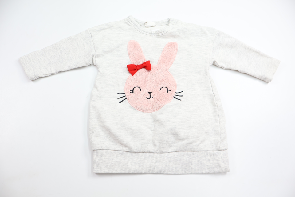 Sweatshirt dress from H&M - Size 68 - Grey
