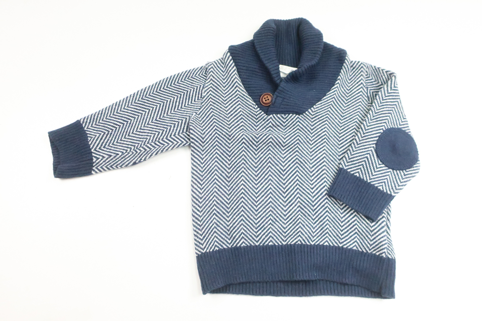 Knitted sweater from H&M - Size 68 - Navy blue