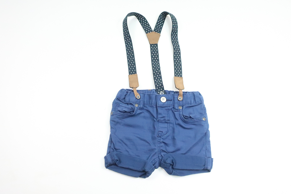Suspender shorts from H&M - Size 74 - Blue