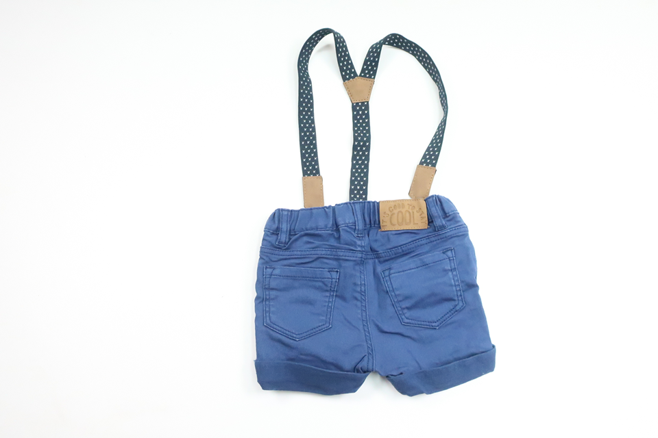 Suspender shorts from H&M - Size 74 - Blue