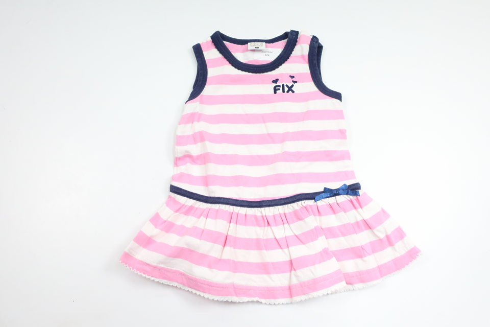 Striped dress from FIX by Lindex - Size 80 - Pink