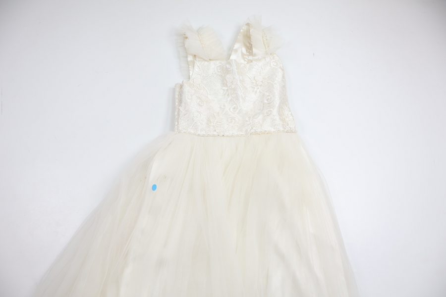 Tulle dress/Party dress from Gozukara - Size 140 - Off-white