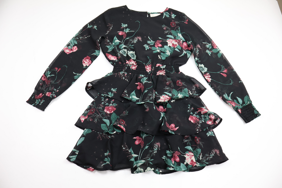 Floral dress from Kappahl - Size 152 - Black