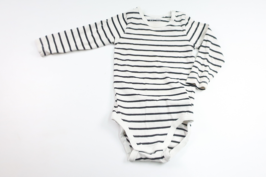Striped bodysuit from Lindex - Size 86 - White