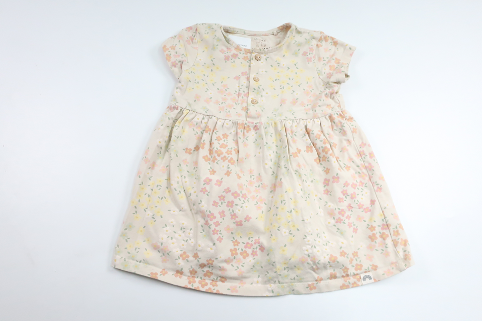 Floral dress from Lindex - Size 80 - Beige