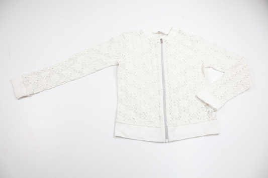 Blommig kofta från My Wear Young - Storlek 146/152 - Vit
