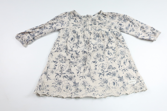 Floral dress from Newbie - Size 68 - Beige