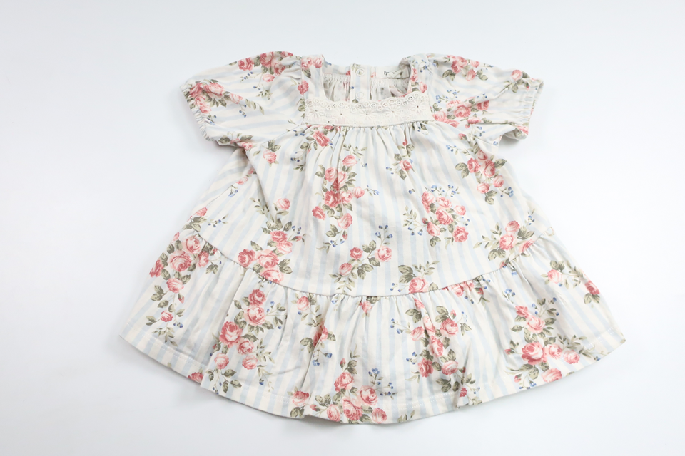 Floral dress from Newbie - Size 62 - Blue