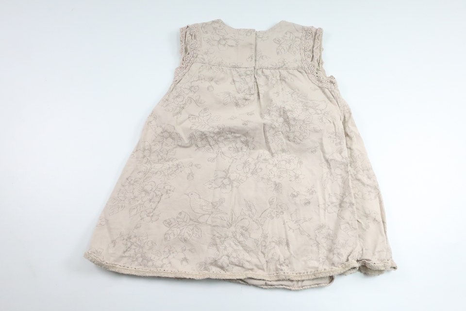 Floral dress from Newbie - Size 86 - Beige