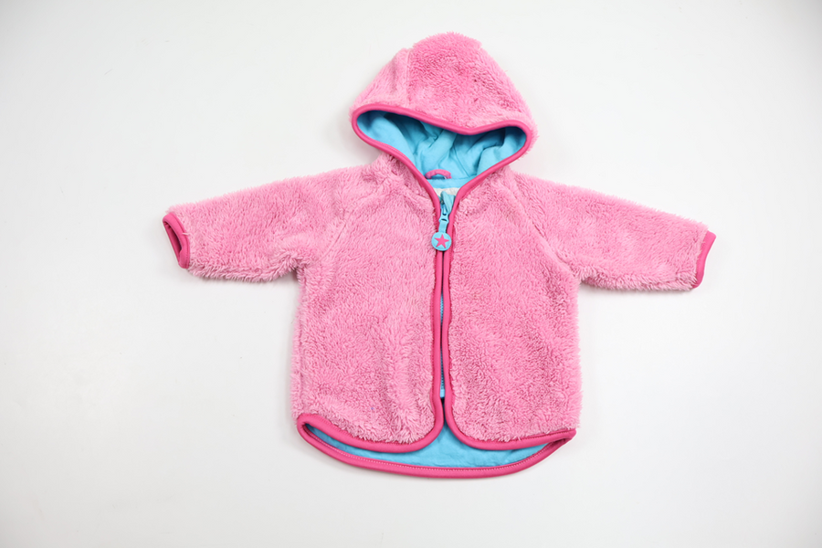 Munkjacka i fleece från Lindex - Storlek 56 - Rosa