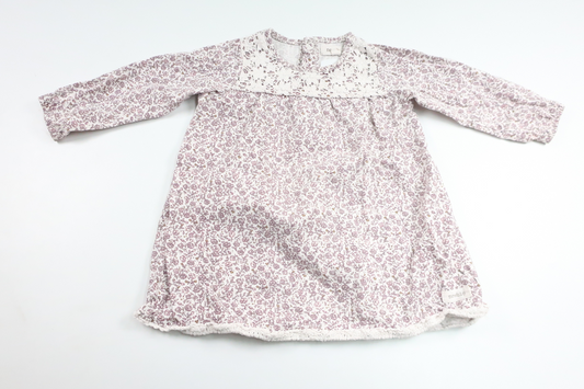 Floral dress from Newbie - Size 86 - Purple
