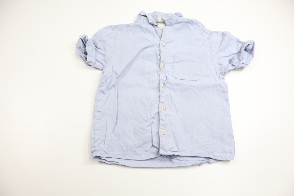 Skjorta i 100% lin från H&M - Storlek 110 - Blå