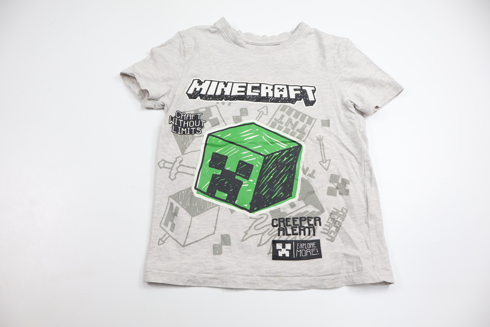T-shirt från Minecraft - Storlek 116 - Grå