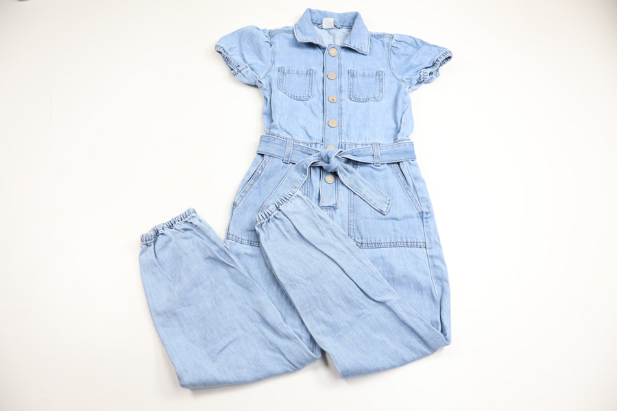 Jumpsuit i jeans från Lindex - Storlek 122 - Denim