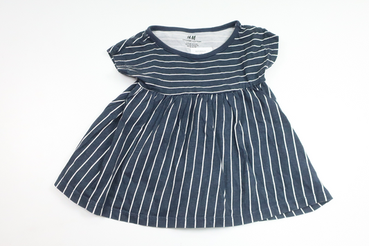 Striped dress from H&M - Size 68 - Navy blue