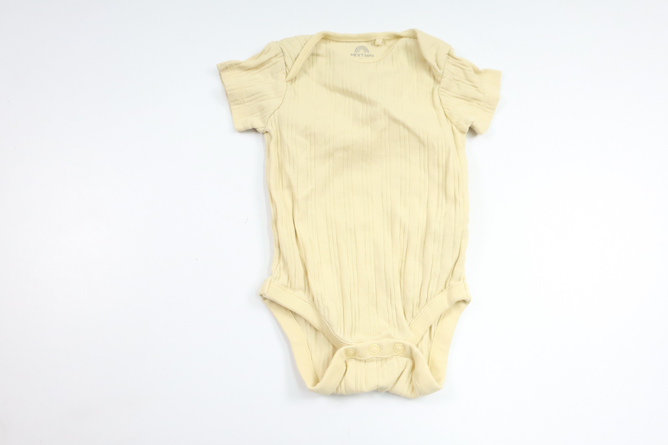Ribbed bodysuit from Next - Size 62/68 - Yellow