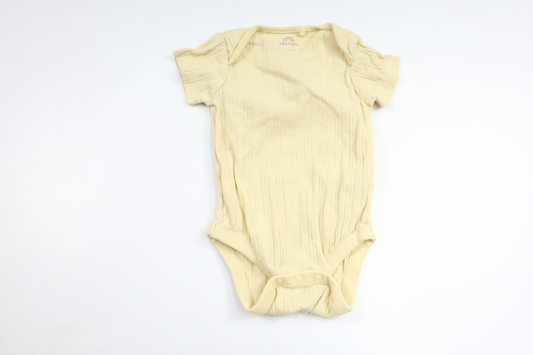 Ribbed bodysuit from Next - Size 62/68 - Yellow