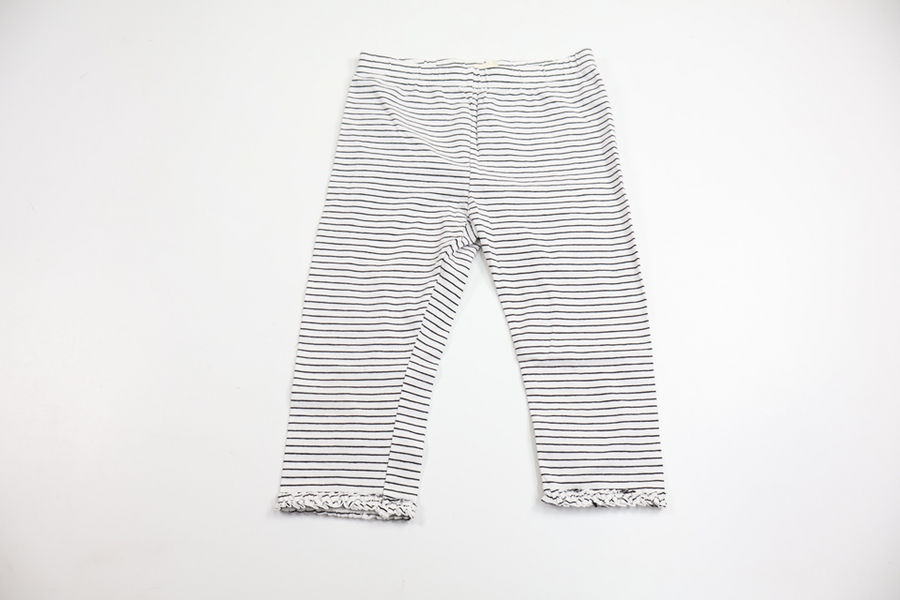 Short striped leggings from H&M - Size 110 - White