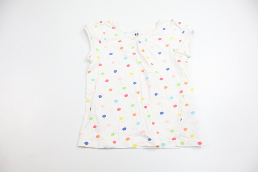 Polka dot jumper from H&M - Size 110/116 - White