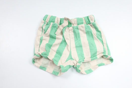 Striped shorts from Lindex - Size 62 - Green
