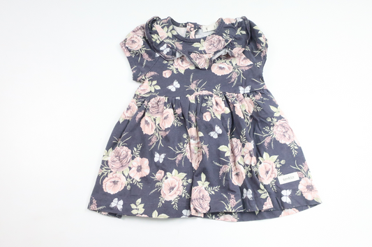 Floral dress from Newbie - Size 68 - Blue