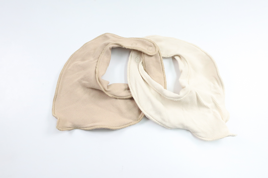 Two-pack of bibs from Lindex - Size One size - Beige