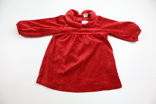 Velour dress from Lindex - Size 68 - Red