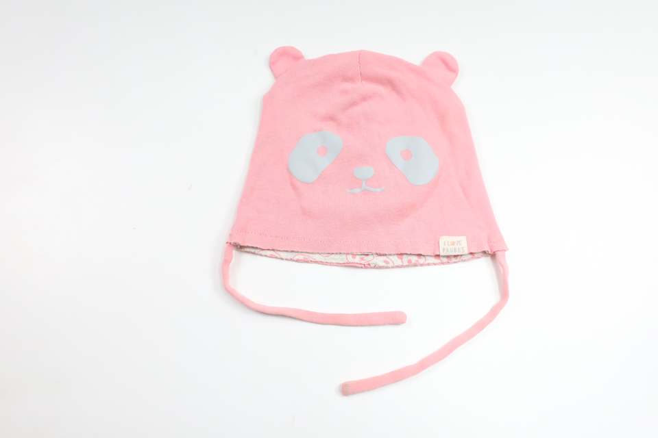 Beanie with panda from H&M - Size 86/92 - Pink