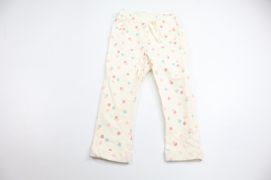 Polka dot trousers from Lupilu - Size 86/92 - Off-white