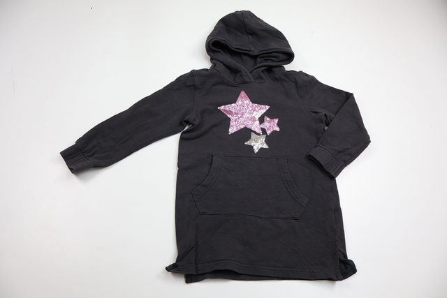 Hooded sweatshirt dress from Uniq Studio - Size 98/104 - Grey