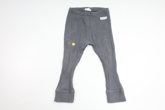 Ribbed pants from Newbie - Size 86 - Grey