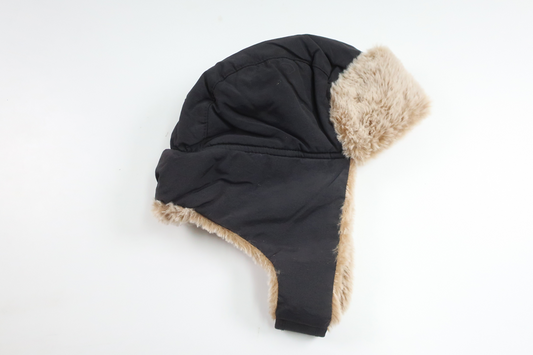 Fleece-lined helmet hat/winter hat from Kappahl - Size 48/50 - Black